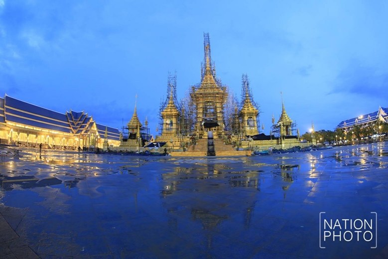 (ภาพชุด) พระเมรุมาศ สิ่งปลูกสร้างประกอบพระเมรุมาศ