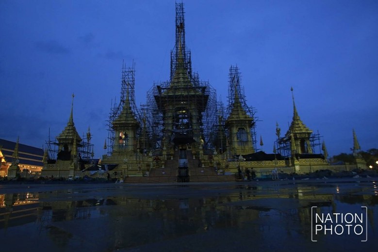 (ภาพชุด) พระเมรุมาศ สิ่งปลูกสร้างประกอบพระเมรุมาศ