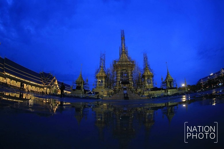 (ภาพชุด) พระเมรุมาศ สิ่งปลูกสร้างประกอบพระเมรุมาศ