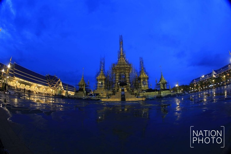(ภาพชุด) พระเมรุมาศ สิ่งปลูกสร้างประกอบพระเมรุมาศ