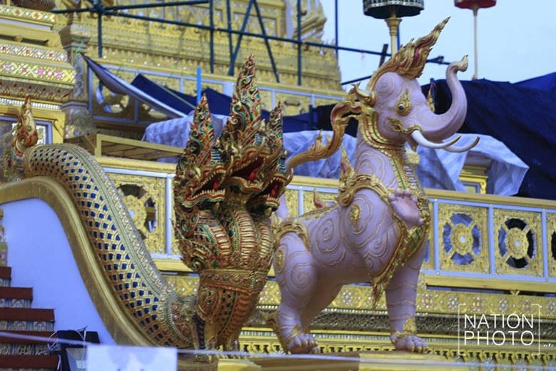 (ภาพชุด) พระเมรุมาศ สิ่งปลูกสร้างประกอบพระเมรุมาศ