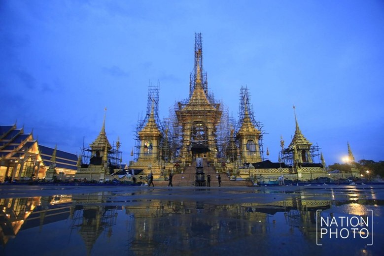 (ภาพชุด) พระเมรุมาศ สิ่งปลูกสร้างประกอบพระเมรุมาศ