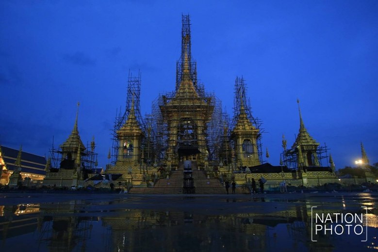 (ภาพชุด) พระเมรุมาศ สิ่งปลูกสร้างประกอบพระเมรุมาศ