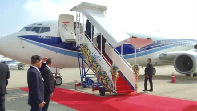 สมเด็จพระสังฆราช เสด็จเจิมเครื่องบินสายการบินนิวเจน โบอิ้ง 737-800