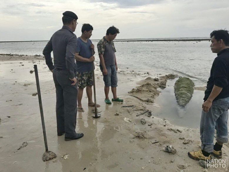 พบวัตถุ
คล้าย "ตอร์ปิโด"
โผล่หาดในยาง