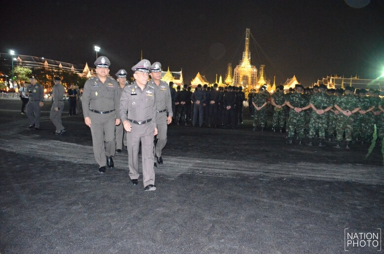 บช.น.ปล่อยแถวรักษาความสงบเตรียมงาน ‘ถวายพระเพลิงพระบรมศพ’