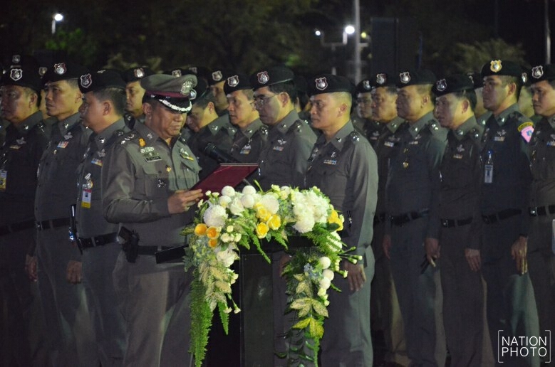 บช.น.ปล่อยแถวรักษาความสงบเตรียมงาน ‘ถวายพระเพลิงพระบรมศพ’