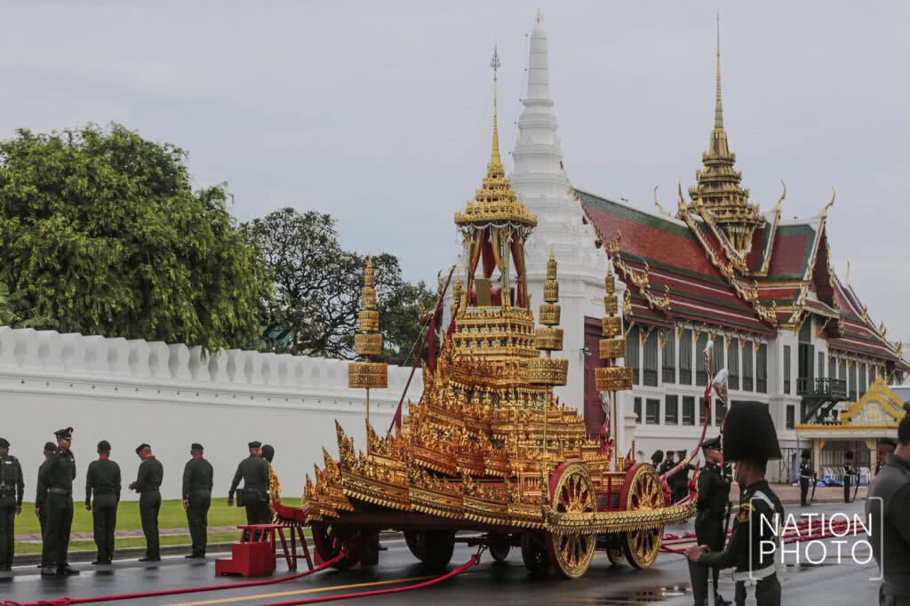 ซ้อมเคลื่อนริ้วขบวนพระราชอิสริยยศฯ วันแรก ในสถานที่จริง