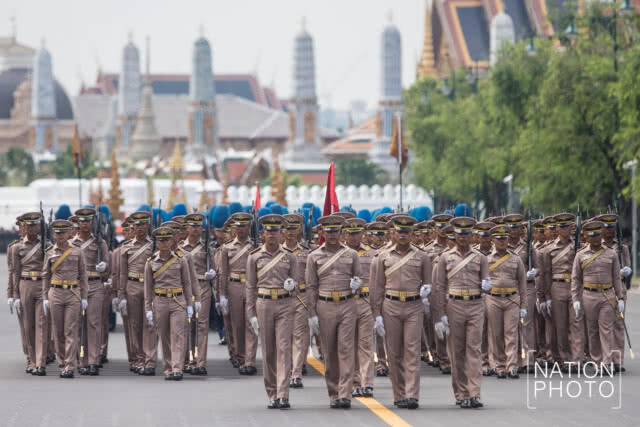 การซ้อมย่อยริ้วขบวนพระบรมราชอิสริยยศฯ วันแรก 7 ต.ค.