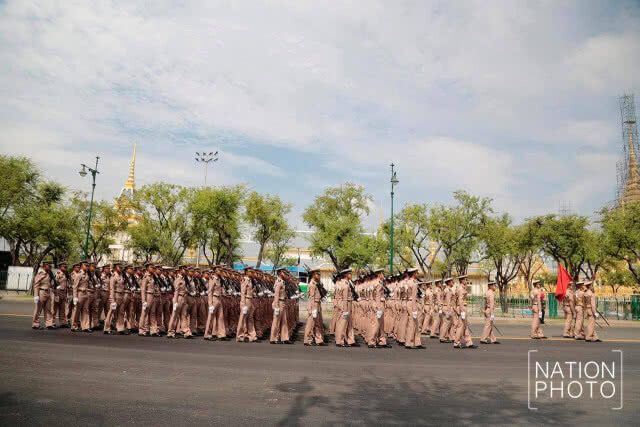 (ภาพชุด)การซ้อมย่อยริ้วขบวนพระราชอิสริยยศฯ วันแรก