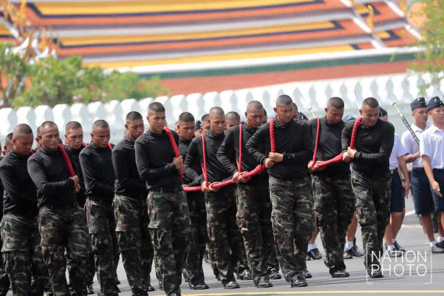 (ภาพชุด)การซ้อมย่อยริ้วขบวนพระราชอิสริยยศฯ วันแรก