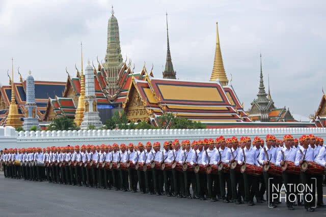 การซ้อมย่อยริ้วขบวนพระบรมราชอิสริยยศฯ วันแรก 7 ต.ค.