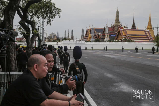 ซ้อมเคลื่อนริ้วขบวนพระราชอิสริยยศฯ วันแรก ในสถานที่จริง