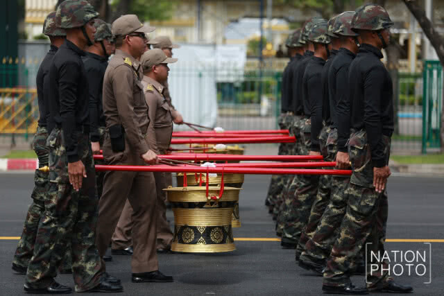 การซ้อมย่อยริ้วขบวนพระบรมราชอิสริยยศฯ วันแรก 7 ต.ค.