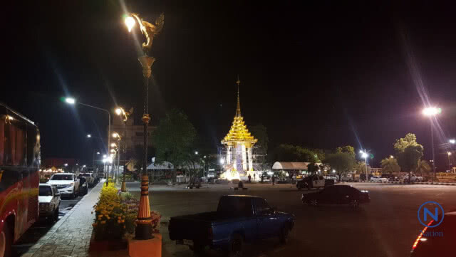 คืบหน้าก่อสร้างพระเมรุมาศจำลอง อยุธยา - ปทุมธานี