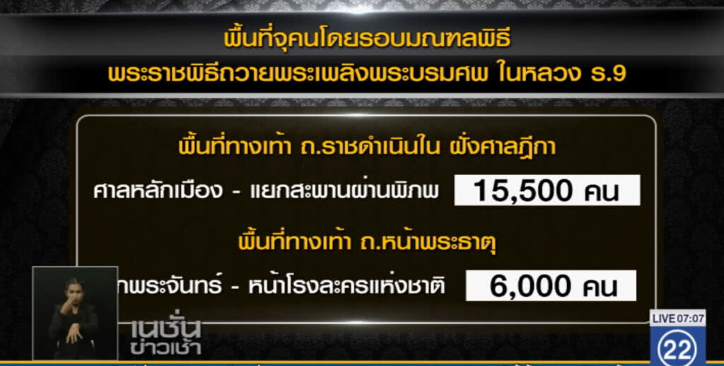 เปิดเข้าสนามหลวง ชมริ้วขบวน ตั้งแต่ตีห้า 25 ต.ค.รับแค่ 4 หมื่น