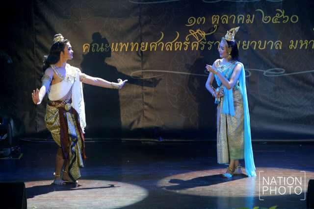 ละครชุดพระมหาชนกในงาน ๙ ศิระกรานพระภูบาลนวมินทร์