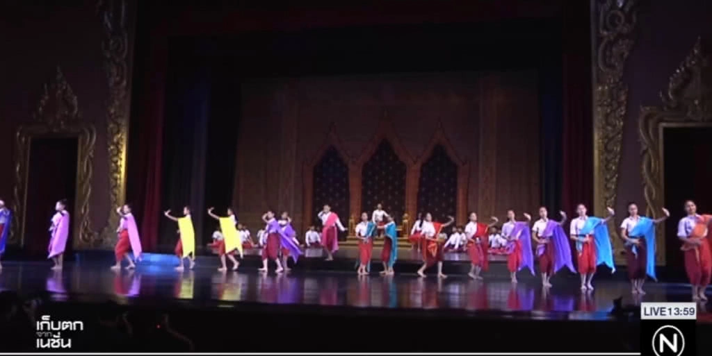 ซ้อมการแสดงละคร "พระมหาชนก"