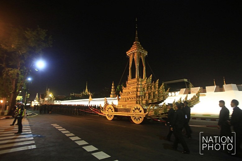 (ภาพชุด) ซ้อมริ้วขบวนพระบรมราชอิสริยยศฯ เคลื่อนพระบรมศพ