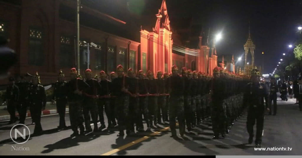 (ภาพชุด) ซ้อมริ้วขบวนพระบรมราชอิสริยยศฯ เคลื่อนพระบรมศพ