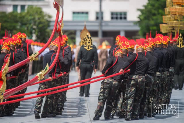 ซ้อมริ้วขบวนพระบรมราชอิสริยยศ พระบรมศพ ในหลวง ร.๙