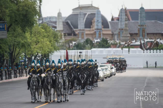 ซ้อมริ้วขบวนพระบรมราชอิสริยยศ พระบรมศพ ในหลวง ร.๙