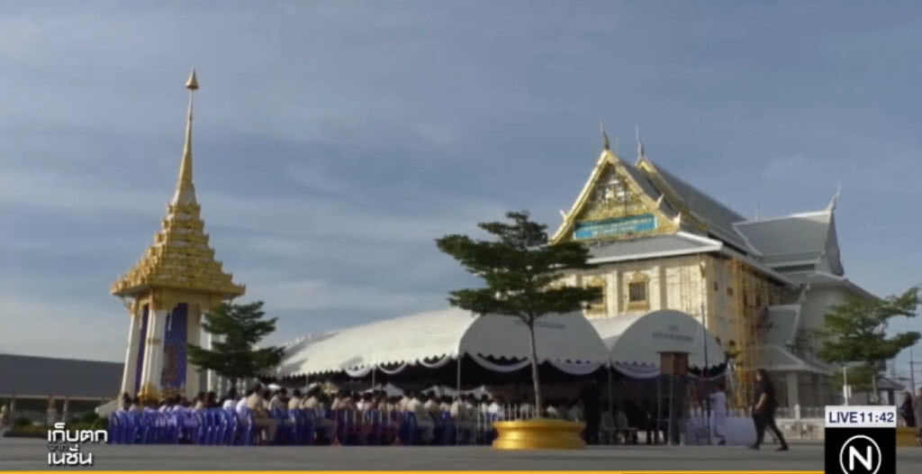 ฉะเชิงเทรา....บวงสรวงพระเมรุมาศจำลอง ฉะเชิงเทรา....บวงสรวงพระเมรุมาศจำลอง