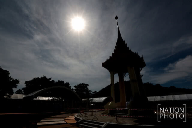 (ภาพชุด) พิธีบวงสรวง พระเมรุมาศจำลอง สงขลา