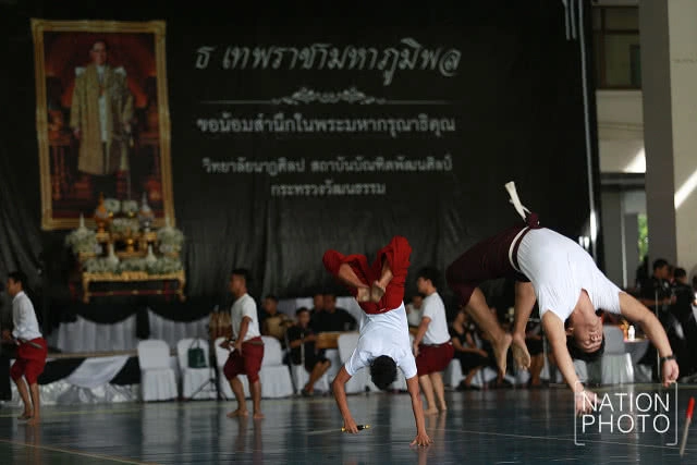 กรมศิลป์จัดซ้อมโขนหน้าพระที่นั่งทรงธรรม พระราชพิธีถวายพระเพลิงฯ ร.9