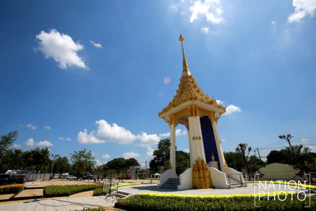(ภาพชุด)พระเมรุมาศจำลอง จังหวัดยะลา