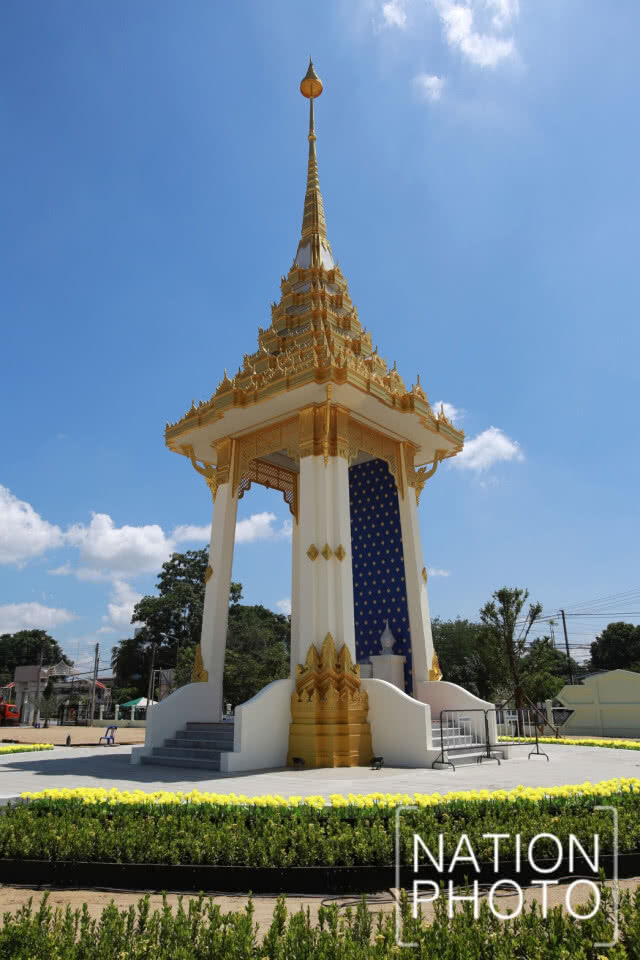(ภาพชุด)พระเมรุมาศจำลอง จังหวัดยะลา