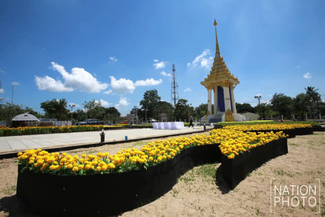(ภาพชุด)พระเมรุมาศจำลอง จังหวัดยะลา