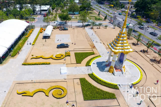 (ภาพชุด)พระเมรุมาศจำลอง จังหวัดยะลา
