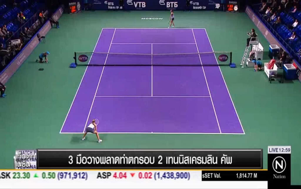3 มือวางพลาดท่าตกรอบ 2 เทนนิสเครมลิน คัพ 3 มือวางพลาดท่าตกรอบ 2 เทนนิสเครมลิน คัพ