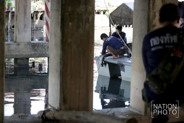 ตรวจสอบ-ทดสอบเรือผลักดันน้ำ 12 ลำ ที่ติดตั้งในคลองลาดพร้าว