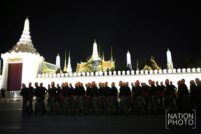เคลื่อนขบวนราชรถเตรียมพร้อมซ้อมริ้วขบวนพระบรมราชอิสริยยศ