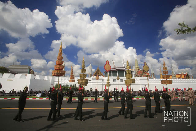 (ภาพชุด) ซ้อมริ้วขบวนพระบรมราชอิสริยยศ