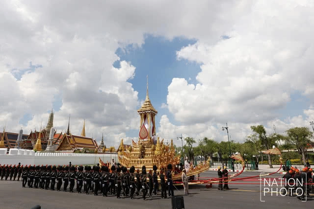 (ภาพชุด) ซ้อมใหญ่เสมือนจริงครั้งสุดท้ายริ้วขบวนพระบรมราชอิสริยยศเคลื่อนพระบรมศพ รัชกาลที่ 9