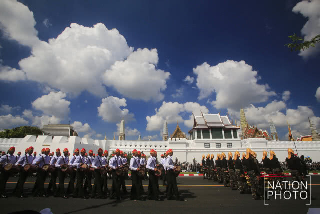(ภาพชุด) ซ้อมริ้วขบวนพระบรมราชอิสริยยศ