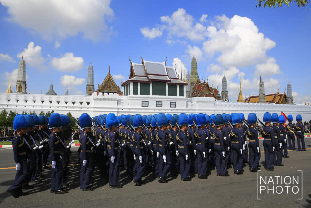 (ภาพชุด) ซ้อมริ้วขบวนพระบรมราชอิสริยยศ