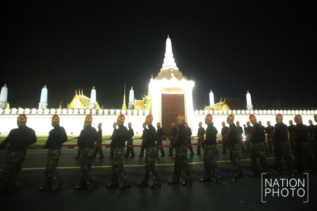 เคลื่อนขบวนราชรถเตรียมพร้อมซ้อมริ้วขบวนพระบรมราชอิสริยยศ