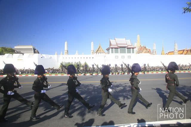 (ภาพชุด) ซ้อมริ้วขบวนพระบรมราชอิสริยยศ