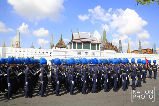 (ภาพชุด) ซ้อมริ้วขบวนพระบรมราชอิสริยยศ
