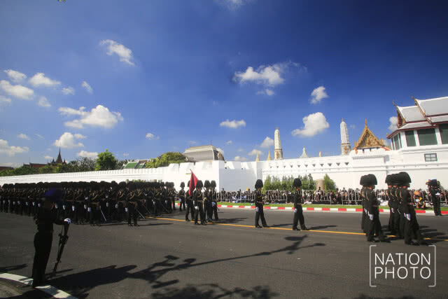(ภาพชุด) ซ้อมริ้วขบวนพระบรมราชอิสริยยศ