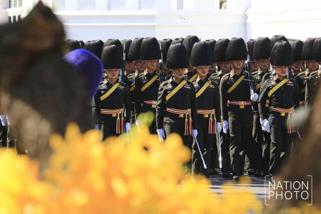 (ภาพชุด) ซ้อมริ้วขบวนพระบรมราชอิสริยยศ