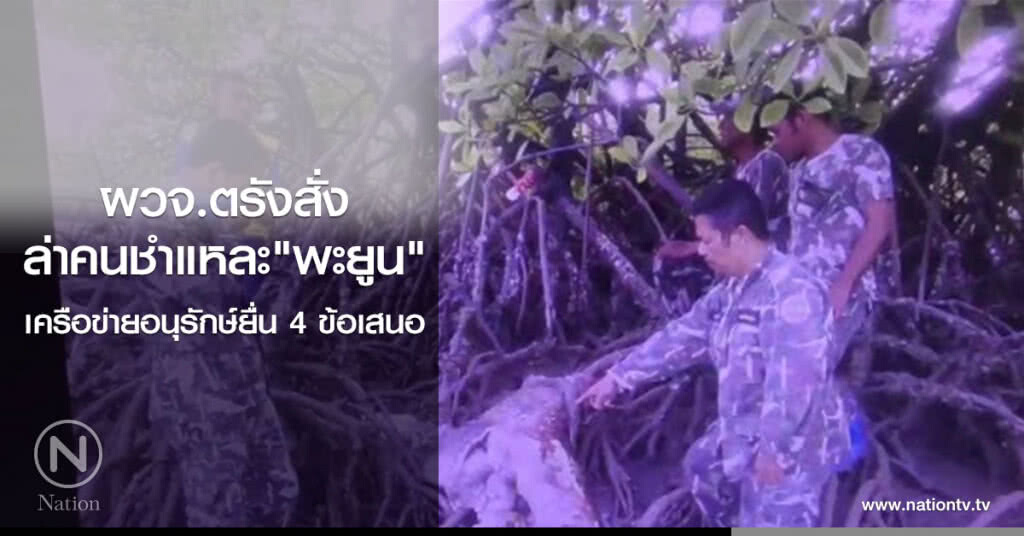 ผวจ.ตรังสั่ง
ล่าคนชำแหละ"พะยูน"
เครือข่ายอนุรักษ์ยื่น 4 ข้อเสนอ ผวจ.ตรังสั่ง
ล่าคนชำแหละ"พะยูน"
เครือข่ายอนุรักษ์ยื่น 4 ข้อเสนอ
