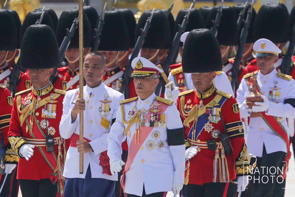 ขบวนพระบรมราชอิสริยยศ อัญเชิญพระโกศพระบรมอัฐิและพระบรมราชสรีรางคาร เข้าสู่พระบรมมหาราชวัง