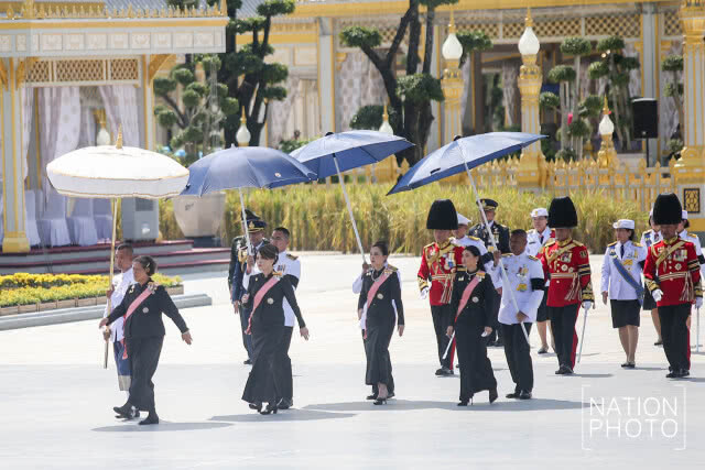ขบวนพระบรมราชอิสริยยศ อัญเชิญพระโกศพระบรมอัฐิและพระบรมราชสรีรางคาร เข้าสู่พระบรมมหาราชวัง