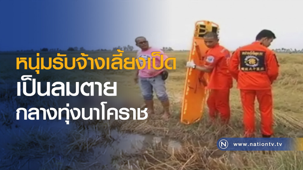 หนุ่มรับจ้างเลี้ยงเป็ด
เป็นลมตาย
กลางทุ่งนาโคราช หนุ่มรับจ้างเลี้ยงเป็ด
เป็นลมตาย
กลางทุ่งนาโคราช