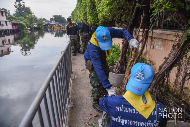 รวมพลจิตอาสาพัฒนาคลองเปรมประชากร ทำความสะอาดวัดเสมียนนารี
